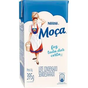 Leite Condensado Moça Semidesnatado TP com 395g